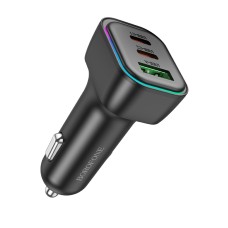Автомобільний зарядний пристрій BOROFONE BZ28C Trophie single port 3A 60W Black
