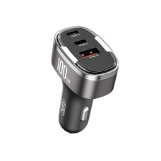 Автомобільний зарядний пристрій XO CC61 output intelligent car charger 100W Black