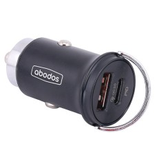 Автомобільний зарядний пристрій Abodos AS-GS28 Quick U+C 38W Black