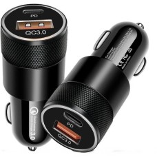 Автомобільний зарядний пристрій Abodos AS-GS29 Quick U+C 48W Black