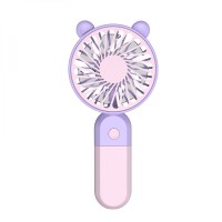 Портативний міні вентилятор CH Y-19 violet/pink