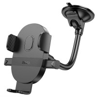 Автомобільний тримач Hoco H20 Mighty one-button car holder (windshield) Black