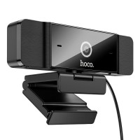 Веб-камера HOCO D100 Full HD 1080P Webcam With Dual Microphones Black