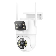 Камера відеоспостереження XO CR06 Dual Screen Outdoor Dome Camera White