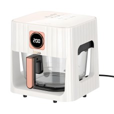 Аерогриль HOCO HE22 borosilicate glass air fryer with touch screen 4.5L 1100W White