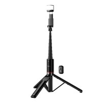 Монопод-трипод HOCO K34 Spring live broadcast holder with fill light 1.36m Black