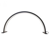 Безтіньова LED CH лампа у формі півмісяця для бьюті майстра 55х27cm 25W Black