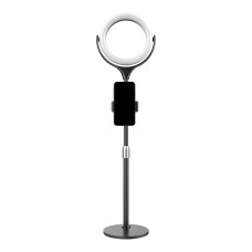 Лампа кільцева для селфі LED CH F-537 26см 6W 3300-6000K Black