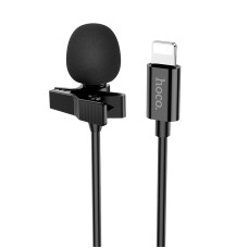 Мікрофон дротовий петличний HOCO L14 Lightning Lavalier microphone 2m Black