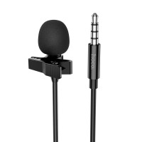 Мікрофон дротовий петличний HOCO L14 3.5мм Lavalier microphone 2m Black