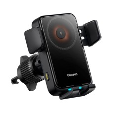 Автомобільний тримач із бездротовою зарядкою Baseus Wisdom Pro Auto Coil Alignment 15W Black C40381501123-00