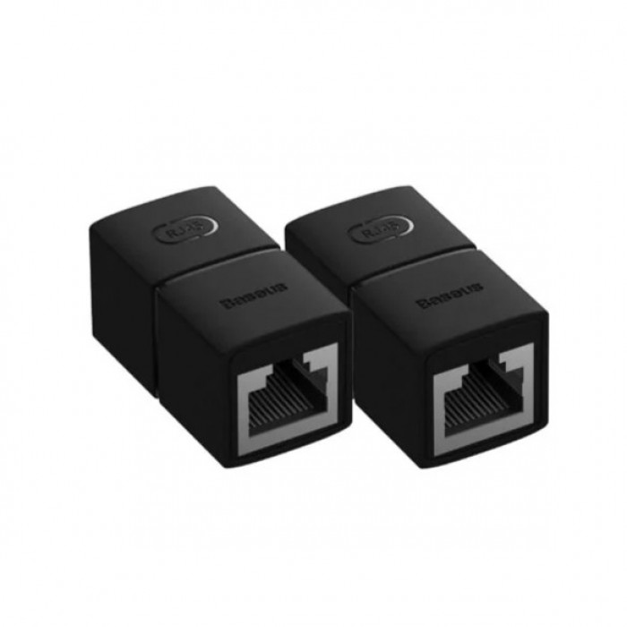 Конектор RJ45 Baseus AirJoy Series Network Cable Connector 2шт Black (B00131100111-00)