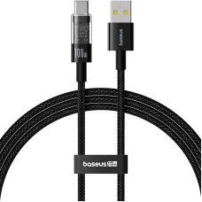Кабель Baseus Gem Fast-Charging Data Cable USB to Type-C 100W 6A 1m Black P10373002111-00