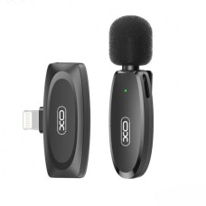 Бездротовий мікрофон XO MKF08B Lightning  wireless Collarclip microphone Black