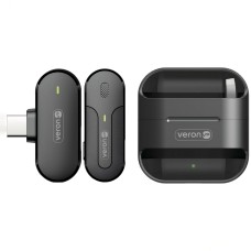 Бездротовий мікрофон для телефону Lightning Veron M8-L з кейсом заряджання