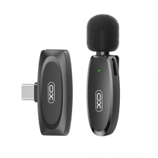Бездротовий мікрофон XO MKF08A Type-C wireless Collarclip microphone Black