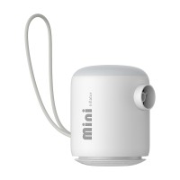 Портативний акумуляторний компресор насос Baseus Pocketgo Portable Air Pump Stellar 1600 mAh White (C11157700221-00)