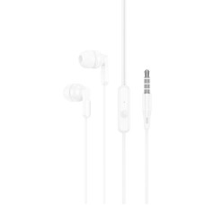 Дротові навушники HOCO M121 Bright universal earphones with microphone 3.5mm White
