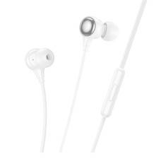 Дротові навушники HOCO M116 Benevolent universal digital earphones with microphone 3.5mm White