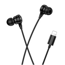 Дротові навушники HOCO M116 Benevolent universal digital earphones with microphone Lightning Black