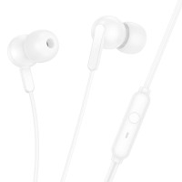 Дротові навушники Hoco M124 Wide universal earphones with microphone 3.5mm White