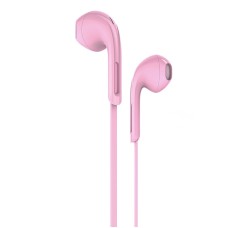 Дротові навушники HOCO M39 Rhyme sound earphones with microphone Pink