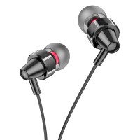Дротові навушники HOCO M90 Delight wired digital earphone with microphone 3.5mm Black