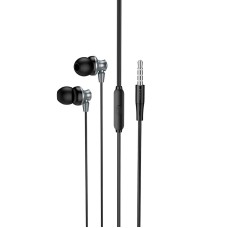 Дротові навушники HOCO M98 Delighted metal universal earphones with microphone 3.5mm Black