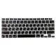 Силіконова накладка xVibe на клавіатуру MacBook New Air 13" 2020 M1 Українскі літери US Black