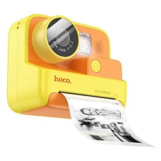 Фотоапарат дитячий з друком HOCO DV200 Dual lens children printing camera Yellow