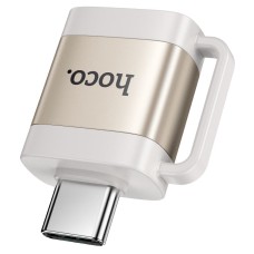 Перехідник HOCO UA31C Type-C male to USB female OTG adapter Gray