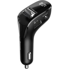 FM - трансмітер Baseus F40 Streamer AUX Bluetooth 5.0 MP3 Dual-USB 3А (CCF40-01)