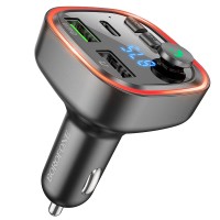 FM - трансмітер Borofone BC48 Broad car BT FM transmitter 18W Black
