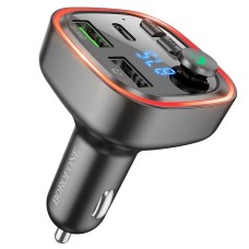FM - трансмітер Borofone BC48 Broad car BT FM transmitter 18W Black