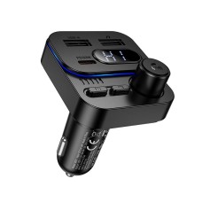 FM - трансмітер Borofone BC61 Ocean car BT FM transmitter 45W Black