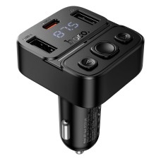 FM - трансмітер HOCO E87 Delta with Bluetooth 35W Black