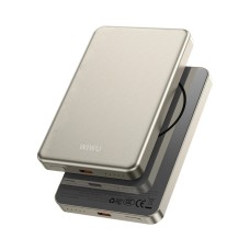 Повербанк портативний акумулятор Power Bank Wiwu P15 Magnetic MagSafe магнітний 5000 mAh Gold