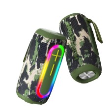 Портативна колонка Bluetooth Hopestar P60 Led 20W Army green