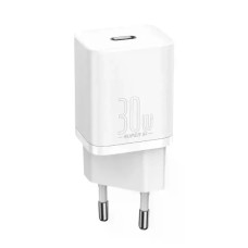Мережевий зарядний пристрій Baseus Super Si quick charger EU 30W White CCSUP-J02