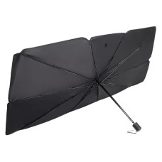 Сонцезахисна шторка-парасолька на лобове скло авто Earldom ET-U1 130×118×79 см black