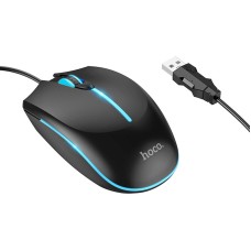 Комп'ютерна Миша HOCO GM37 Wonderful gaming luminous wired mouse Black