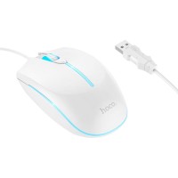 Комп'ютерна Миша HOCO GM37 Wonderful gaming luminous wired mouse White