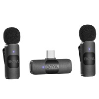 Бездротовий мікрофон BOYA BY-V20 Type-C 2 мікрофона Black