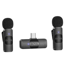 Бездротовий мікрофон BOYA BY-V20 Type-C 2 мікрофона Black