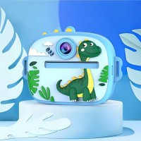 Дитячий фотоапарат моментального друку Print Camera AM-300 Dino Blue
