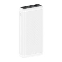 Повербанк портативний акумулятор Power bank XO PB309 Digital charge 22.5W 20000 mAh White