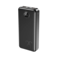 Повербанк портативний акумулятор Power bank XO PR239 fast charging 22.5W 20000 mAh Black