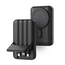 Повербанк портативний акумулятор Power bank XO PR288 MagSafe магнітний 20W 10000 mAh Black