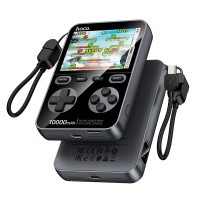 Повербанк портативний акумулятор Power Bank Hoco Q47 Shine with game console 20W 10000 mAh Black