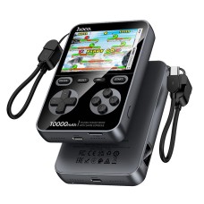 Повербанк портативний акумулятор Power Bank Hoco Q47 Shine with game console 20W 10000 mAh Black